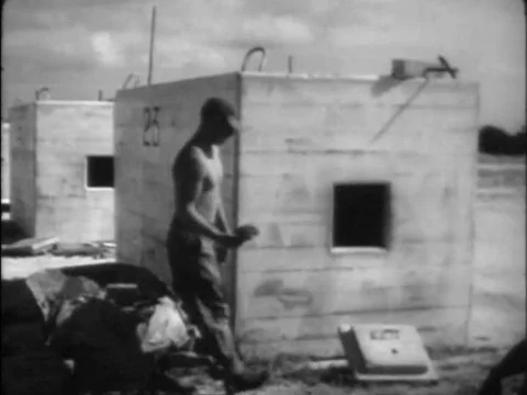 Engineers create blast proof structures, pressure measuring gauges, and Stock Footage 75189601