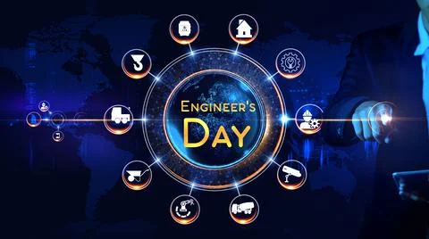 Engineer's Day Stock Illustration