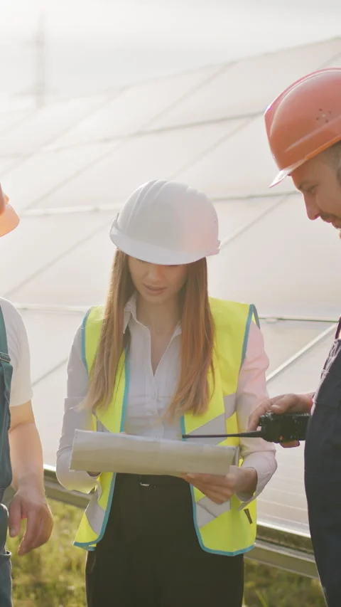 Engineers Discussing Plans Stock Footage 317163181