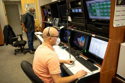 Engineers with Exploration Ground Systems at NASAs Kennedy Space Center in .. Stock Photos