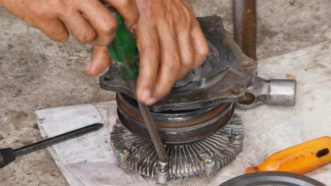 Engineers repair Stock Footage 93882374