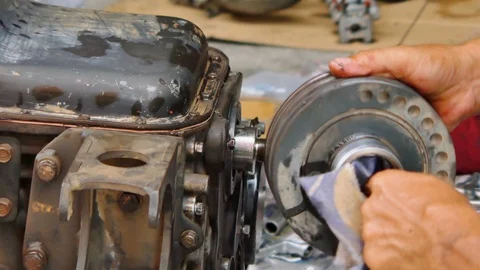 Engineers repair Stock Footage 93882557