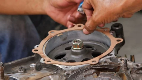 Engineers repair Stock Footage 93882791