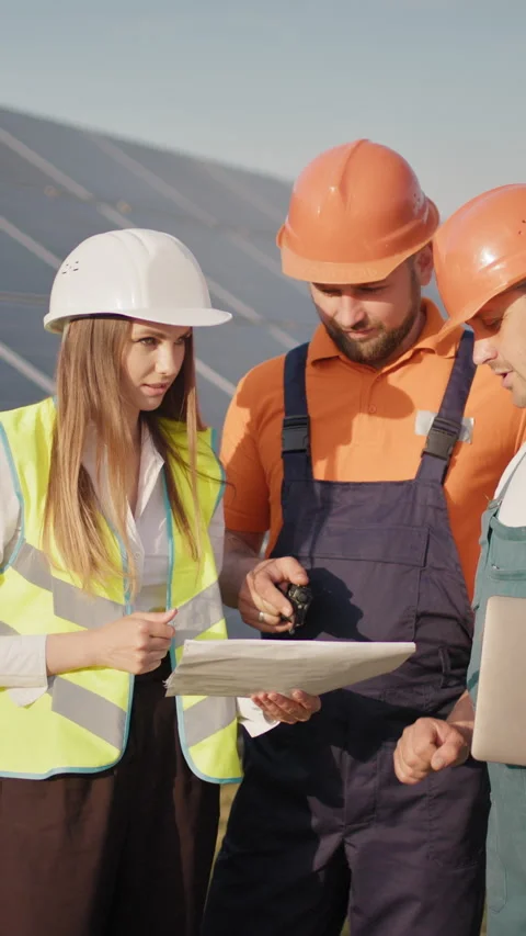 Engineers Reviewing Plans Stock Footage 317164800