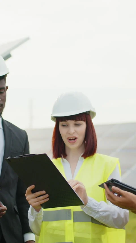 Engineers Reviewing Plans Stock Footage 317371318