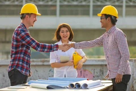 Engineers team Stock Photos