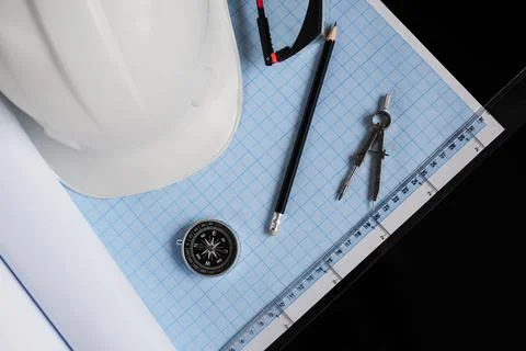 Engineer's tools Stock Photos