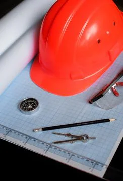 Engineer's tools Stock-Fotos