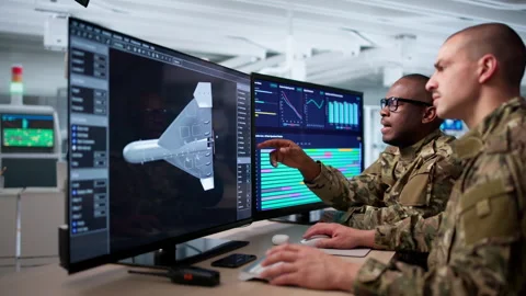 Engineers Using Computer To Design Stock Footage 336369304