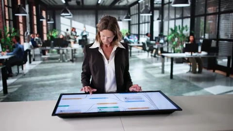 Engineers Using Node Editor For AI Research Stock Footage 309301159