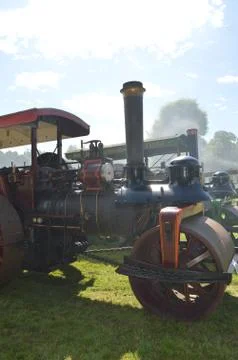 Engines at a Steam Fair situated at Castle Fraser in Aberdeenshire Scotland. Stock Photos