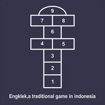 Engklek icon design Ilustración de archivo