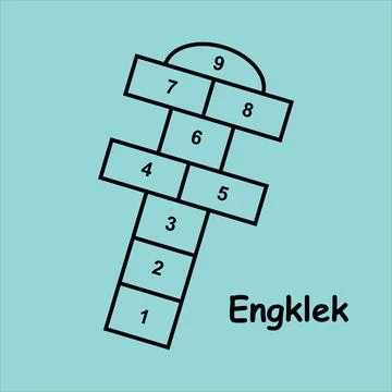 Engklek icon design Ilustración de archivo
