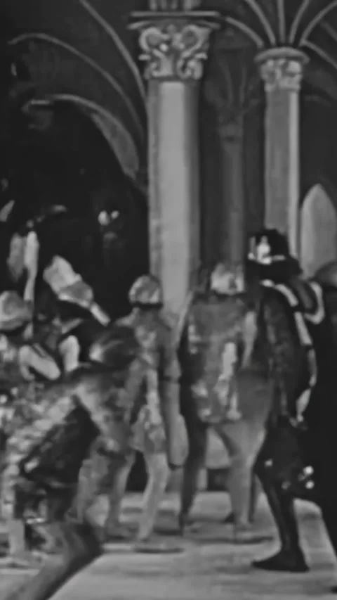 ENGLAND - 1920s - Toothpaste fairies help fight tooth decay imps away from a Stock-Footage 340322334