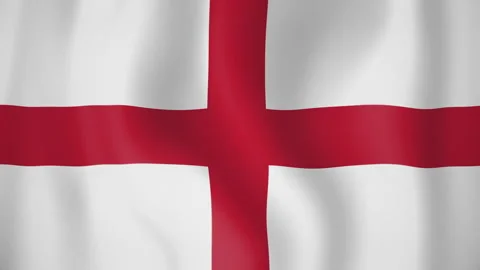 England animated flag. Seamless loop. 4K Video stock 145438638