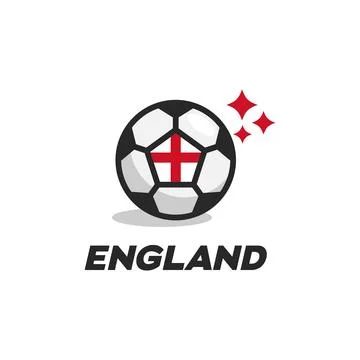 England Ball Flag Stock Illustration