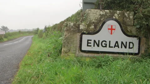 England border sign 2 Vidéo 144292624