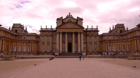 ENGLAND  CIRCA 2011: Front of Howard Castle pan side to side. Stock Footage 99623301