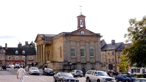 ENGLAND  CIRCA 2011: Library clock tower. Video stock 99624436