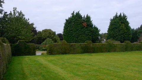 ENGLAND  CIRCA 2011: Pan to a large english house. Video stock 99620013
