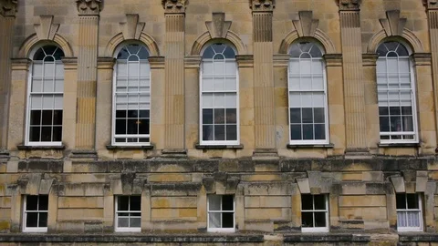 ENGLAND  CIRCA 2011: Windows of Howard Castle. Stock Footage 99619283