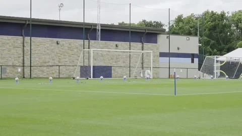 England completes another training session ahead of Group L match against Ghana, Stock Footage 337639628