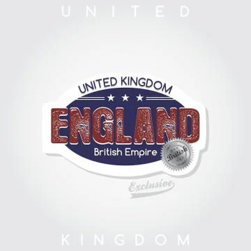 England emblem Illustrazione stock