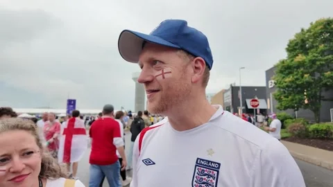 England fans optimistic despite drab Ghana draw Video stock 337517071