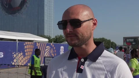 England fans predict DR Congo outcome Stock Footage 338015795