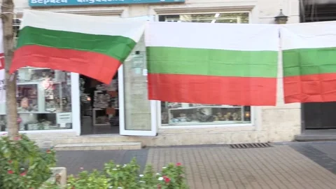 England fans show support in Sofia Stock-Footage 148586024