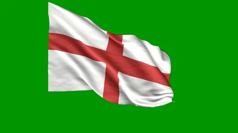 England Flag Animation Stock Footage 116296146