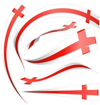 England flag element isolated on white background Stock Illustration