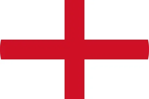 England flag in flat oval design Stock Illustration