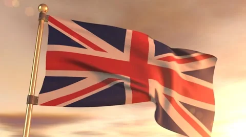 England Flag  Vídeos de archivo 45947929