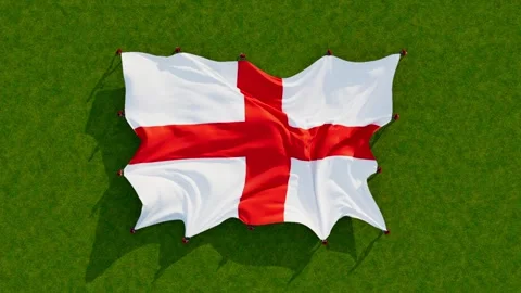 England flag Stock Footage 248783973