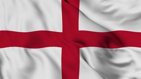 England flag gently waving in the wind Stock Footage 140222133