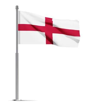 England flag isolated on white background Stock Illustration