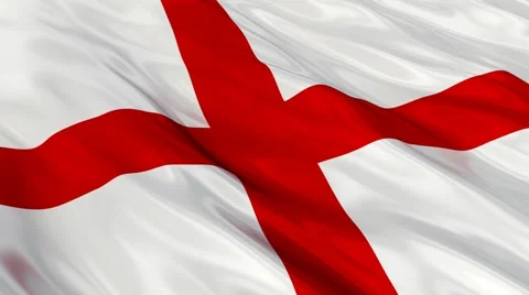 ENGLAND flag Seamless  Stock Footage 48636328