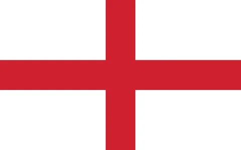 England flag vector graphic. Rectangle English flag illustration. England cou Stock-Illustration