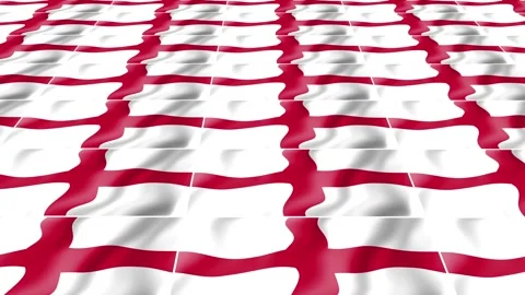 England Flag wave 3d rotating view animated wallpaper background Vidéo 264311668