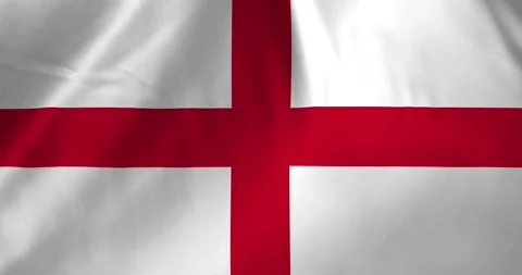 England flag waving with the wind background loop video animation Video stock 327171891