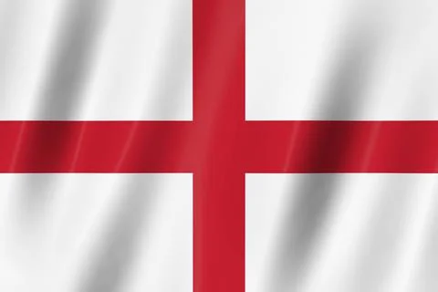 England flag,3d flag, flag, 3d render,8k Ilustração Stock