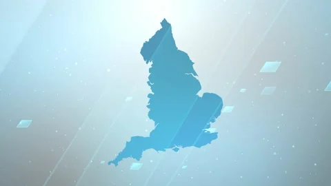 England Map Background Stock Footage 197944360
