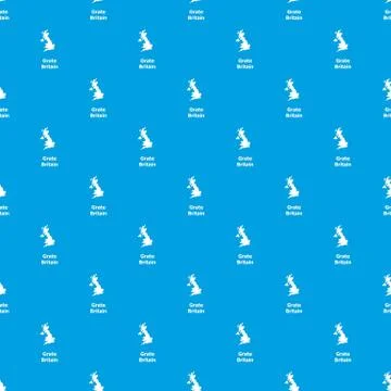 England map pattern vector seamless blue イラスト素材