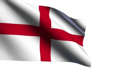 England original flag 2 Video stock 10734167