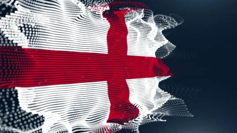 England Particle Flag Vídeos de archivo 177130916