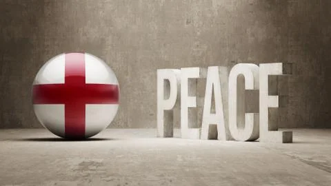 England. Peace Concept. Stock Illustration