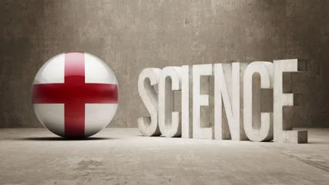 England. Science Concept. Stock Illustration
