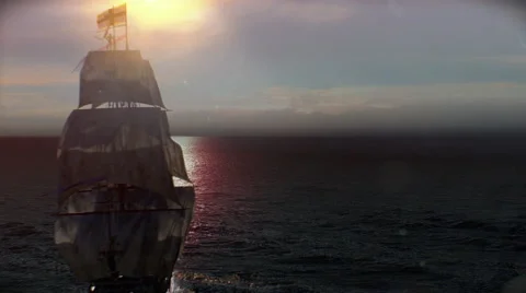 England Ship Stock Footage 44112908