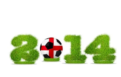 England soccer 2014. Stock Illustration